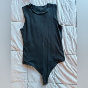 Abercrombie & Fitch Black Thong Bodysuit